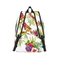 thumbnail image 3 of Daiia Birds And Flowers Vintage Canvas Backpack for Men and Women ,Hiking Backpack,Travel Laptop Bag for School,Large Capacity Backpack, 3 of 8