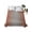 Burnt Orange Grey, variant on Twin Flat Sheet 66"x96", Brown Gray Ombre Soft Lightweight Bedding Flat Sheets Only, Modern Gradient Abstract Art Brushed Microfiber Top Bed Sheet, Breathable StainResistant Bedsheets