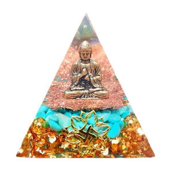 Eléctrico Decorativa Pirámide de cristal natural Piedra curativa Chakra Reiki Decoración para el hogar y la oficina (I) Tmvgtek Ofspeizc