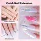 thumbnail image 4 of Set de gel de uñas Poly Makartt, 2 colores, 50 ml, transparente, blanco y negro, 4 of 8