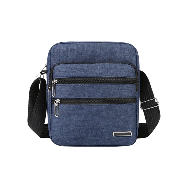 Bolso bandolera de pecho con múltiples compartimentos, tejido Oxford, correa ajustable para deportes y actividades al aire libre, compartimento portátil para teléfono, llaves y cartera, resistente al