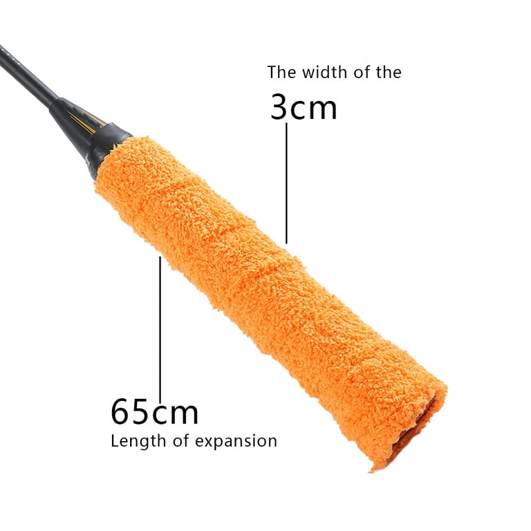 Extra Tight Padel OverGrip - High Sweat Absorption - Non-Slip Padel Tennis  Racket Grip Tape - Soft Surface - Designed for Padel Rackets - Pack of  3，Orange 