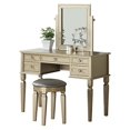 thumbnail image 1 of Bobkona Table Basse avec Tabouret, Champagne, 1 of 3