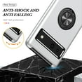 thumbnail image 2 of for Google Pixel 8 Case with Ring Stand, 360° Rotatable Ring Holder Magnetic Kickstand, 2-Layer Heavy Duty Shockproof Rugged Hybrid Hard PC Soft Rubber Case for Google Pixel 8, Silver, 2 of 7
