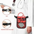 thumbnail image 4 of Nurse Fanny Pack,Portable Nurse Organizer Waist Bag Pouch Storage Stethoscopes Scissors Medical Supplies Nurse Tool Storage Bag (Red), 4 of 5