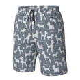 thumbnail image 4 of Fuzoiu Poodle Dog Print Men's Beach Shorts,Men's Swim Trunks,Quick Dry Board Shorts with Pockets,Men's Bathing Suits for Surfing, Running, and Casual Wear-X-Large, 4 of 6