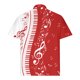 thumbnail image 3 of Camisas de Manga Larga para Hombres Impresos Girar Hacia Abajo Botones de Cuello Lateral Dividido, Casual Blusa de Manga Corta, 3 of 5