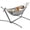 Black White, variant on PETGLE Double Hammock, Heavy Duty Portable, 500 lb Weight Capacity, Perfect for Both Indoors and Outdoors, 2 Person Hammock with Carrying Bag, Rainbow