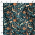 thumbnail image 5 of Soimoi Japan Crepe Satin Blue Fabric By the Yard - 54 Inch Wide - Florals Print Fabric - Elegant and Timeless Patterns for Fashion and Home Decor Printed Fabric, 5 of 6