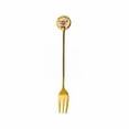 thumbnail image 1 of Harpily Clearance Dinnerware Stainless Steel Tableware Creative Cute Christmas Star Spoon Fruit Fork Coffee Dessert Spoon, 1 of 8