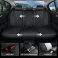 thumbnail image 4 of Car Seat Covers Full Set Custom Fit for Lexus ES300 1997-2003 - Premium Faux Leather Auto Protectors with Waterproof, Breathable, Anti-Slip Car Seat Protectors (BlackWhite,Full Set), 4 of 8