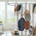 thumbnail image 2 of Shower Curtain for Modern Bathroom with - Hooks Included, 2 of 7
