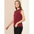 thumbnail image 4 of INSPIRE CHIC Blouse à Col à Manches Courtes pour Femmes Peter Pan, 4 of 6