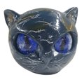 thumbnail image 2 of Halloween Cat Sculpture Resin Tabletop Statue For Home Decor () Black Blue, 2 of 9