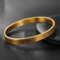 thumbnail image 3 of JO WISDOM Bracelets For Men Roman Numeral Bangle Bracelet Stainless Steel Mens Luxury Bracelets Jewelry Gifts Gold/Silver/Black Gifts For Him Gift Valentine’s Day Birthday Christmas Gifts, 3 of 4