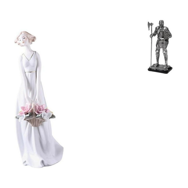 Figura de caballero de , estatua nórdica moderna, adorno decorativo para estante, escritorio, entrada, chimenea, dormitorio, decoración del h