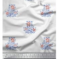 thumbnail image 1 of Soimoi Poly Georgette Fabric Leaves & Floral Block Decor Fabric Printed Yard 42 Inch Wide, 1 of 3