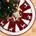 thumbnail image 4 of Hometravel Christmas Tree Skirt Decor, Snowflake Dwarf Plush Tree Bottom Cover, Holiday Tree Base Decoration for Display, Festive Tree Skirt for Home and Hotel, 4 of 6