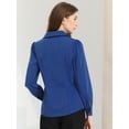 thumbnail image 4 of Top de manlarcon cuello camisero y botones pamujer Azul real XS, 4 of 6