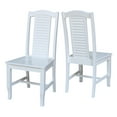 thumbnail image 5 of International Concepts Seaside Solid Wood Chairs in White - Set of 2, 5 of 7
