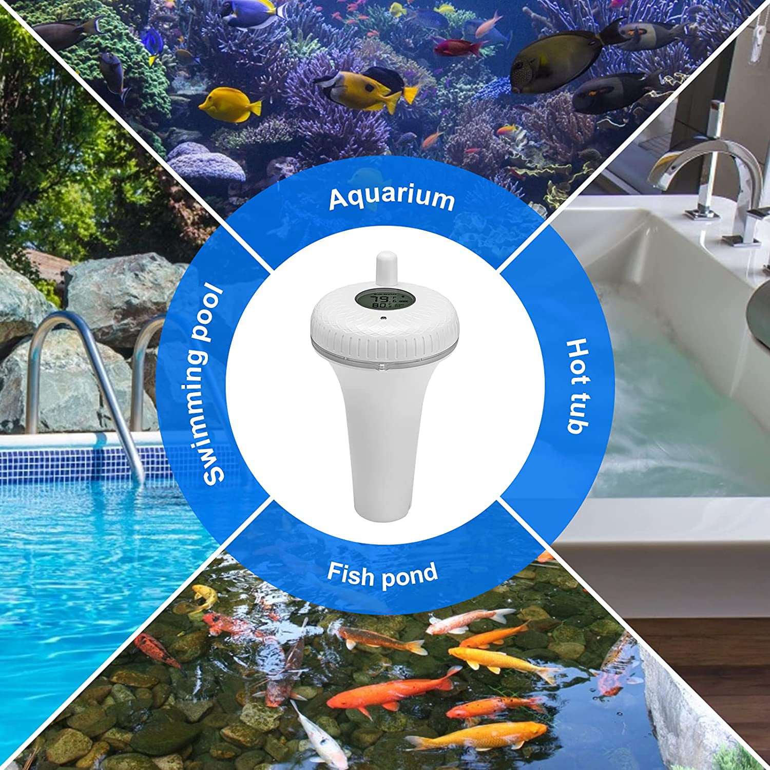 INKBIRD Floating Pool Thermometer Wi-Fi Gateway Combo Wireless App Control  Ponds