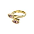 thumbnail image 1 of Anillo para Mujer con Cristal Fino Swarovski Navette–  Bañado en Oro 14k– Anillo Elegante y Brillante-Aretes de Mujer de Moda, Joyería para Mujer de Moda– Regalo especial Ortiz Espinosa Temporada, 1 of 2