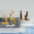 thumbnail image 2 of Estatua de escultura de ciervo,Estatuas de ciervos en pareja para decorar la entrada del hogar.,Figura de mesa,Estatua de gato sujetalibros para oficina,decoración del hogar,Escultura, 2 of 8