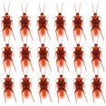 thumbnail image 1 of Milisten 60pcs Fake Roach Simulation Cockroaches Prank Novelty Plastic Cockroach Bugs Look Real for Halloween (Brown), 1 of 6