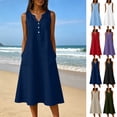 thumbnail image 1 of Sentmoon Robe Nuisette Robe Soleil Été 2026 Manches Courtes Coupe Régulière Grande Taille Robe de Printemps pour Adolescentes Été et Vacances P-3TG, 1 of 9