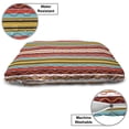 thumbnail image 3 of Bohemian Stripe Pet Bed, Dots and Drops on Vivid Vertical Lines Fiesta Tribal Boho Art Print, Chew Resistant Pad for Dogs and Cats Cushion with Removable Cover, 24" x 39", Multicolor, by Ambesonne, 3 of 4