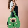 thumbnail image 4 of TIELUTT Breathable Dog Shoulder Bag Cats Ca Rriers Bag Small Animal Outdoor Shoulder Bag Pet Carrying Bag Short Small Dog Backpack for Hiking Animal Bag Bunny Stroller Dog Purses Cat Travel Backpack, 4 of 4
