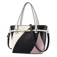 thumbnail image 1 of Bolso tipo cubo de cuero artificial de gran capacidad a la moda, bandolera de cuero suave de gran capacidad para mujer, 1 of 5