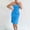 Sky Blue, variant on Women's Sleeveless Strapless Backless Summer Solid Color Slim Bodycon Dress