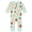 Donuts on Mint, variant on M+A by Monica + Andy Organic Cotton Gender Neutral Long Sleeve Baby One-Piece Pajama, Sizes Newborn - 24 Months