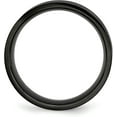 thumbnail image 3 of Chisel Stainless Steel Brushed Black IP-plated 8.2mm Flat Band - Ring Size 9.5, 3 of 8
