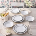 thumbnail image 2 of Noritake Charlotta Platinum 12-Piece Dinnerware Set, Service for 4, 2 of 7