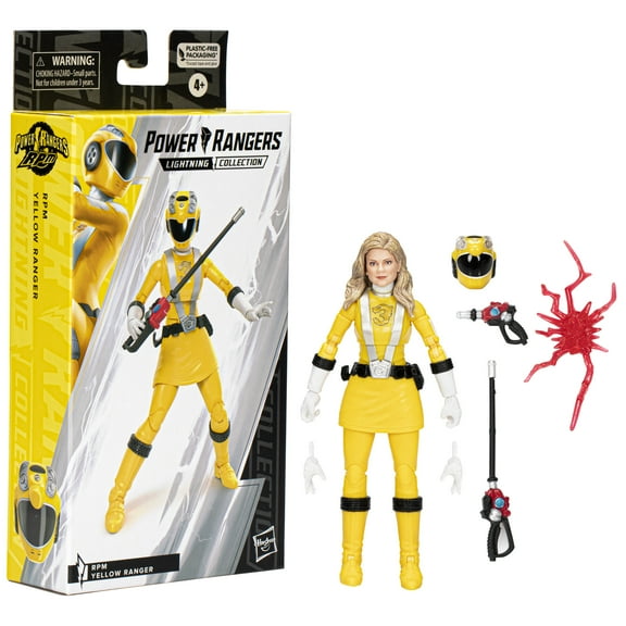 Power Rangers: Lightning Collection RPM Yellow Ranger Kids Toy Action Figure for Boys and Girls Ages 4 5 6 7 8 and Up (6")