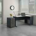 thumbnail image 6 of Bush Business Furniture Cubix Right Corner Desk Slate/White Spectrum WC84863, 6 of 7