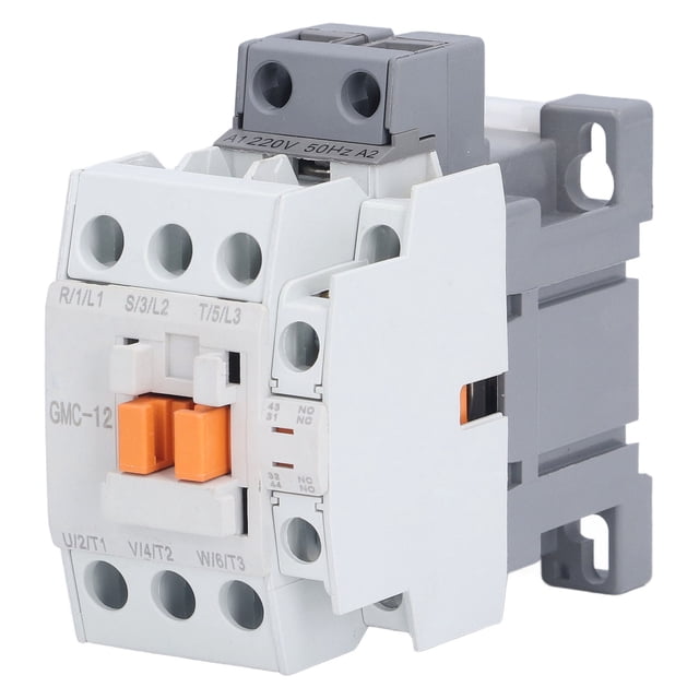 Contactor de CA para control de circuito doméstico, montaje en riel DIN, 1 NA, 1 NC, 50 Hz, 13 A, GMC‑12