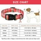 thumbnail image 5 of Collar para perro Aring Pet ajustable a cuadros rojos y verdes de 40,6 a 60 cm, 5 of 5