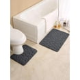 thumbnail image 1 of Shitouwen alfombrilla de suelo antideslizante y absorbente para bañera de baño con relieve de adoquín, 1 of 4