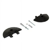 Vestil SBRY-CAP-C Rubber Heavy Duty Speed Bump Concrete End Caps - Black