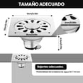 thumbnail image 4 of Renaje de Piso Cuadrado - Drenaje de Piso Cuadrado Acero Inoxidable Coladeras de Desagüe Coladera Universal Cubierta y Bisel con Check y Tapa, 4 of 4
