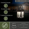 thumbnail image 2 of Vaxcel Yosemite Bronze Motion Sensor Dusk to Dawn Rustic Outdoor Wall Light White Glass, 2 of 10
