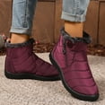 thumbnail image 6 of YLYL Women Snow Boots Waterproof No Slip Warm Fur Lined Slip on Outdoor Winter Short Boots, 6 of 9