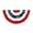 Red, variant on CY5O5ee Patriotic Half Fan Bunting Flag 4th Of July Decorations Indoor/Outdoor Cotton Bunting Banner for Independence Day & Patriotic Events 1 PACK