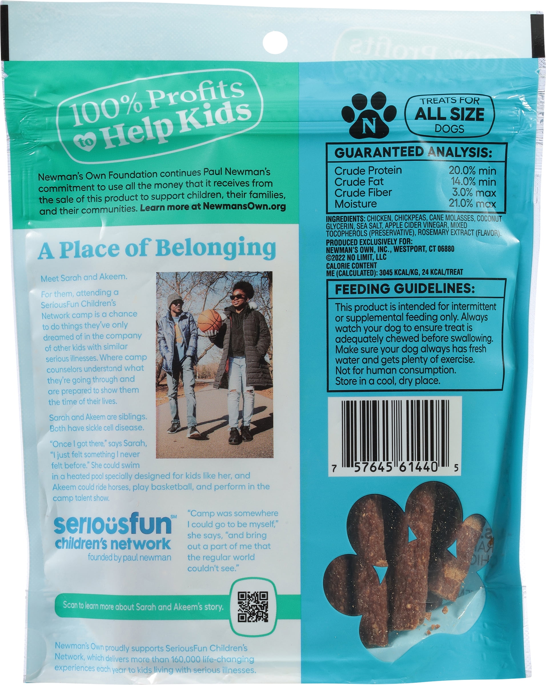 (6 pack) Newman's Own Snack Sticks Chicken Recipe Treats for Dogs 5 oz