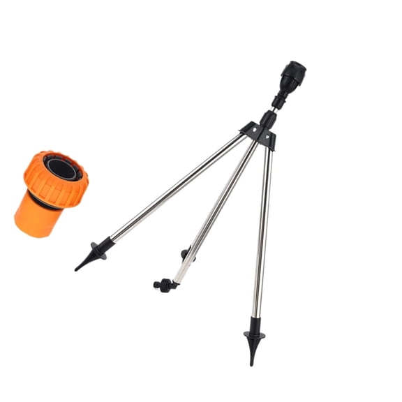 SDFGTstore Metal Base Tripod Lawn Sprinkler 90 180 360 Degree Adjustable Watering System