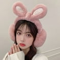 thumbnail image 5 of Up To $10 Earmuffs Brown Winter Warm Plush Earmuffs Cartoon Cute Bow Rabbit Ears Windproof Earmuffs, 5 of 5