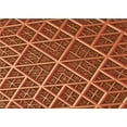 thumbnail image 1 of Ahgly Company Indoor Rectangle Patterned Papaya Orange Area Rugs, 8' x 10', 1 of 6